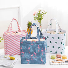 Load image into Gallery viewer, PACGOTH New Fresh Insulation Cold Bales Thermal Oxford Lunch Bag Waterproof Convenient Leisure Bag Cute Flamingo Cuctas Tote 1PC