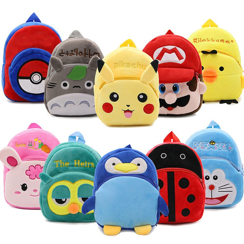 2019 3D Cartoon Cute Plush Children Backpacks Mini Schoolbag Child Plush Backpack Children School Bags Girls Boys Backpack